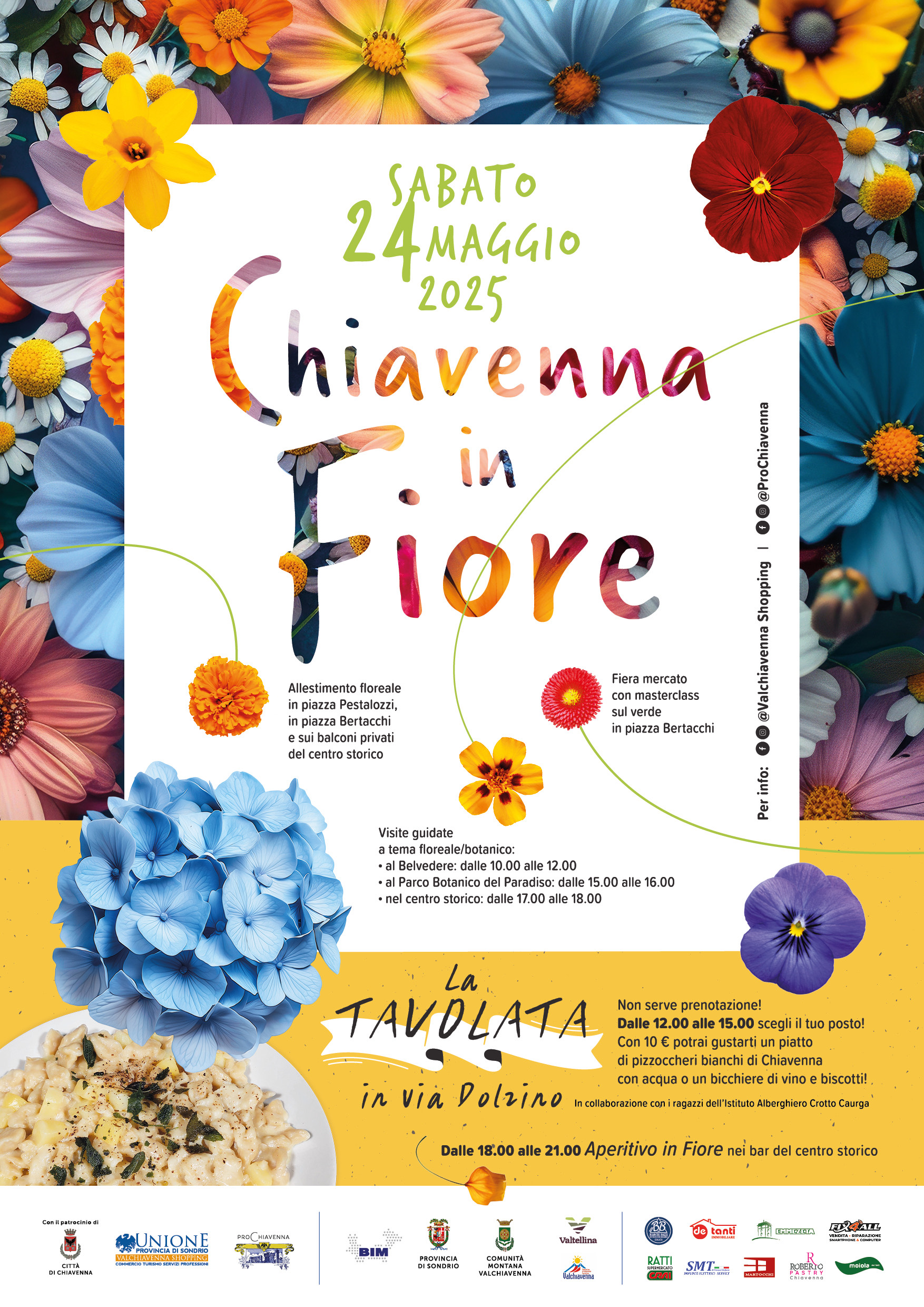 CHIAVENNA IN FIORE 2025 DI SCENA IL 24 MAGGIO
