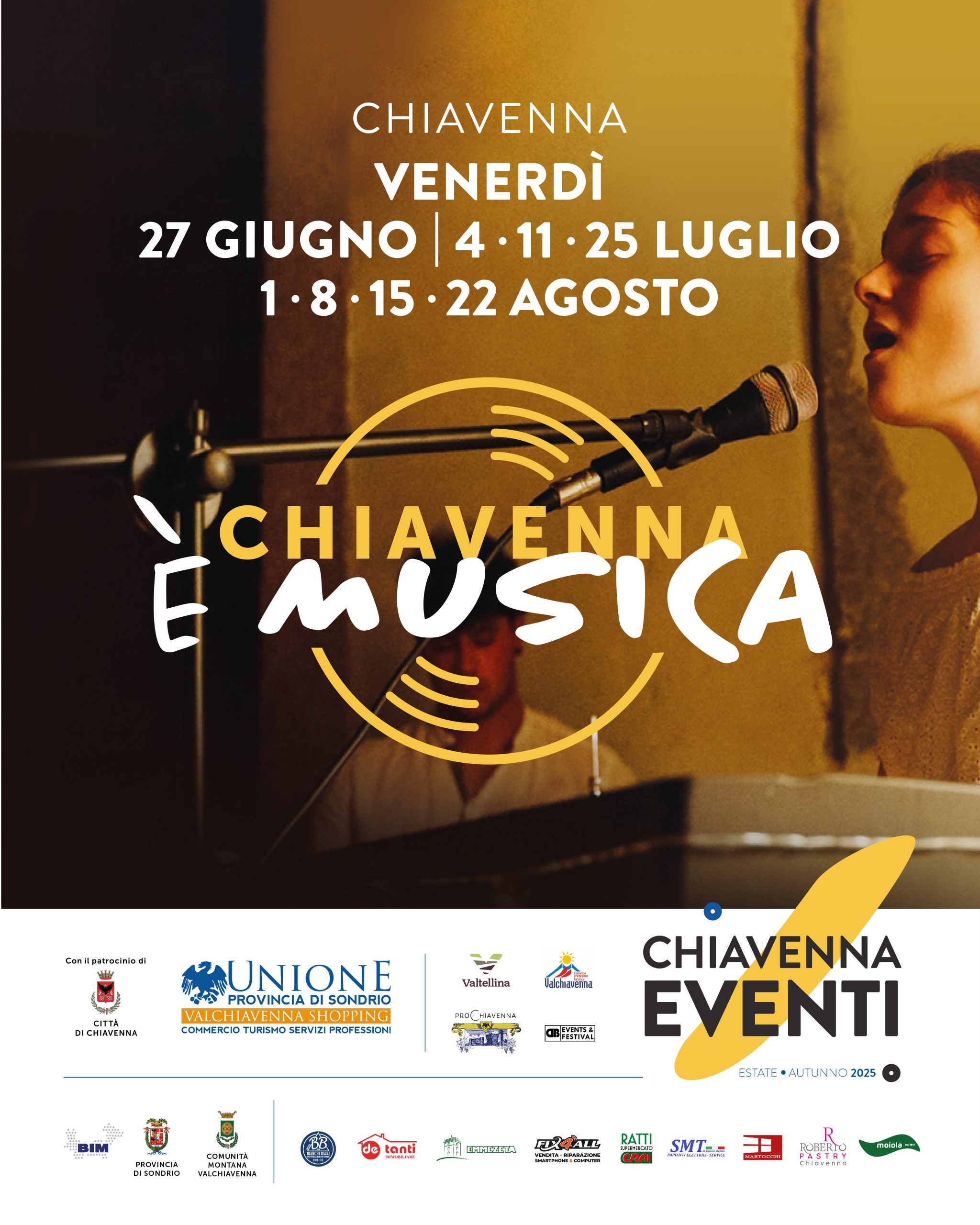CHIAVENNA SARÀ UN PALCO A CIELO APERTO
