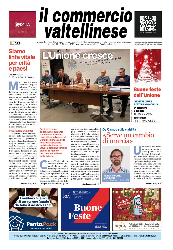 LEGGI ONLINE ‘IL COMMERCIO VALTELLINESE’