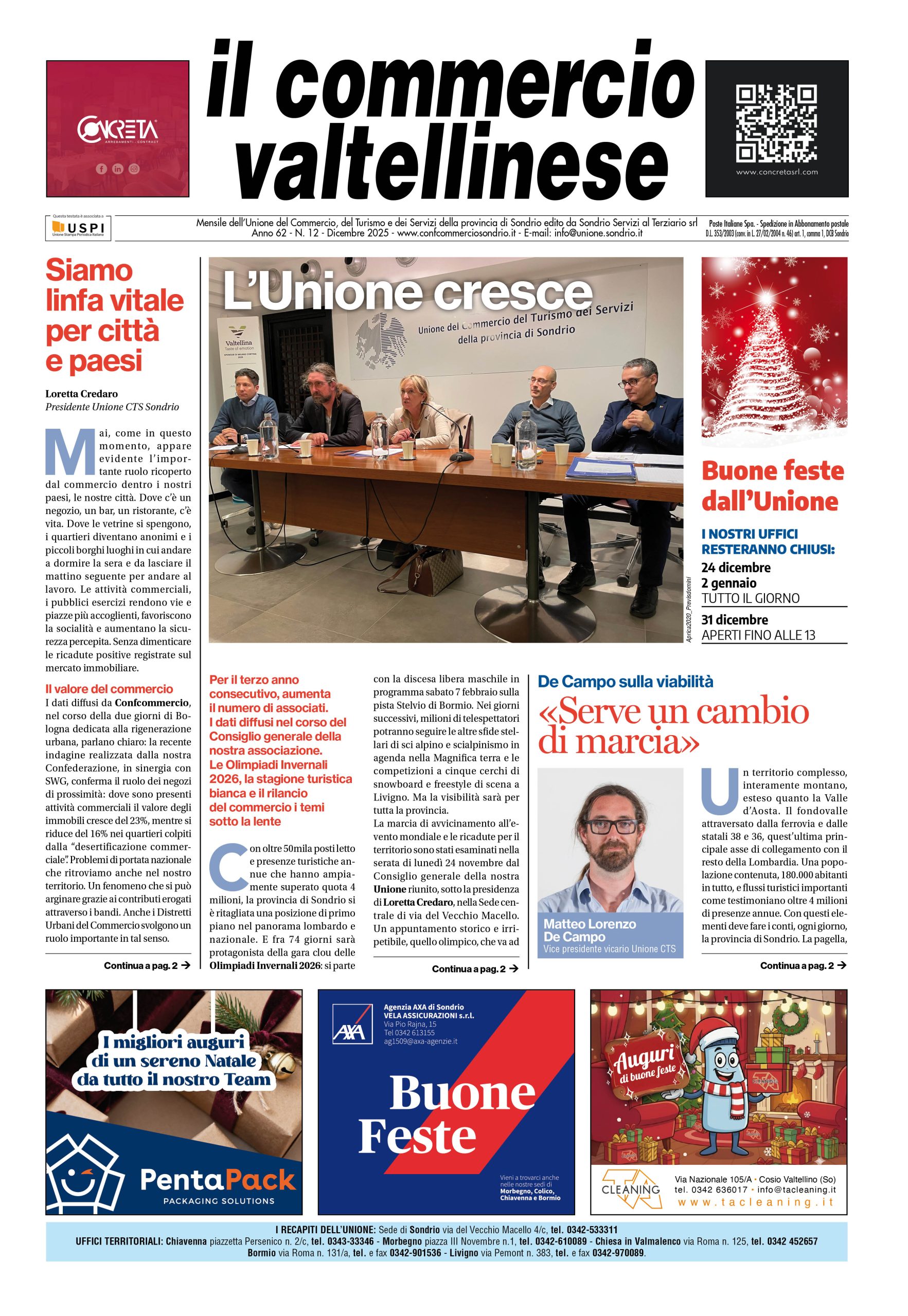 LEGGI ONLINE ‘IL COMMERCIO VALTELLINESE’