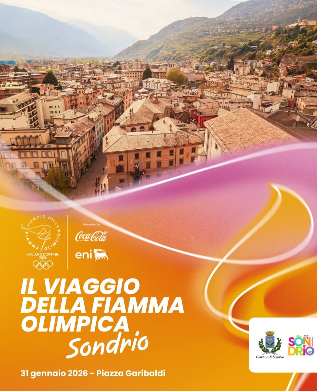 LA FIACCOLA ARRIVA A SONDRIO, ECCO IL PROGRAMMA