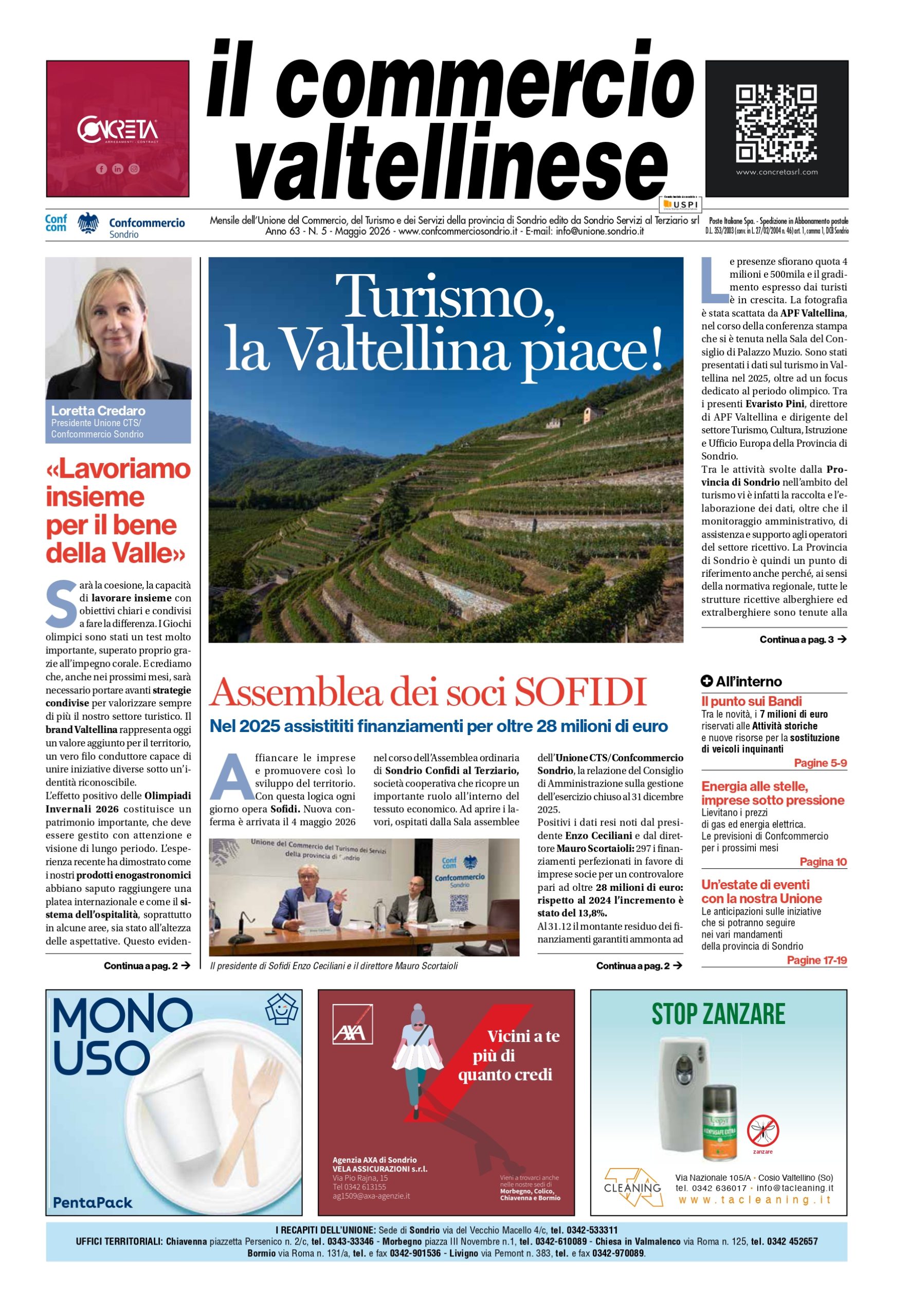 “IL COMMERCIO VALTELLINESE”, ONLINE IL NUOVO NUMERO