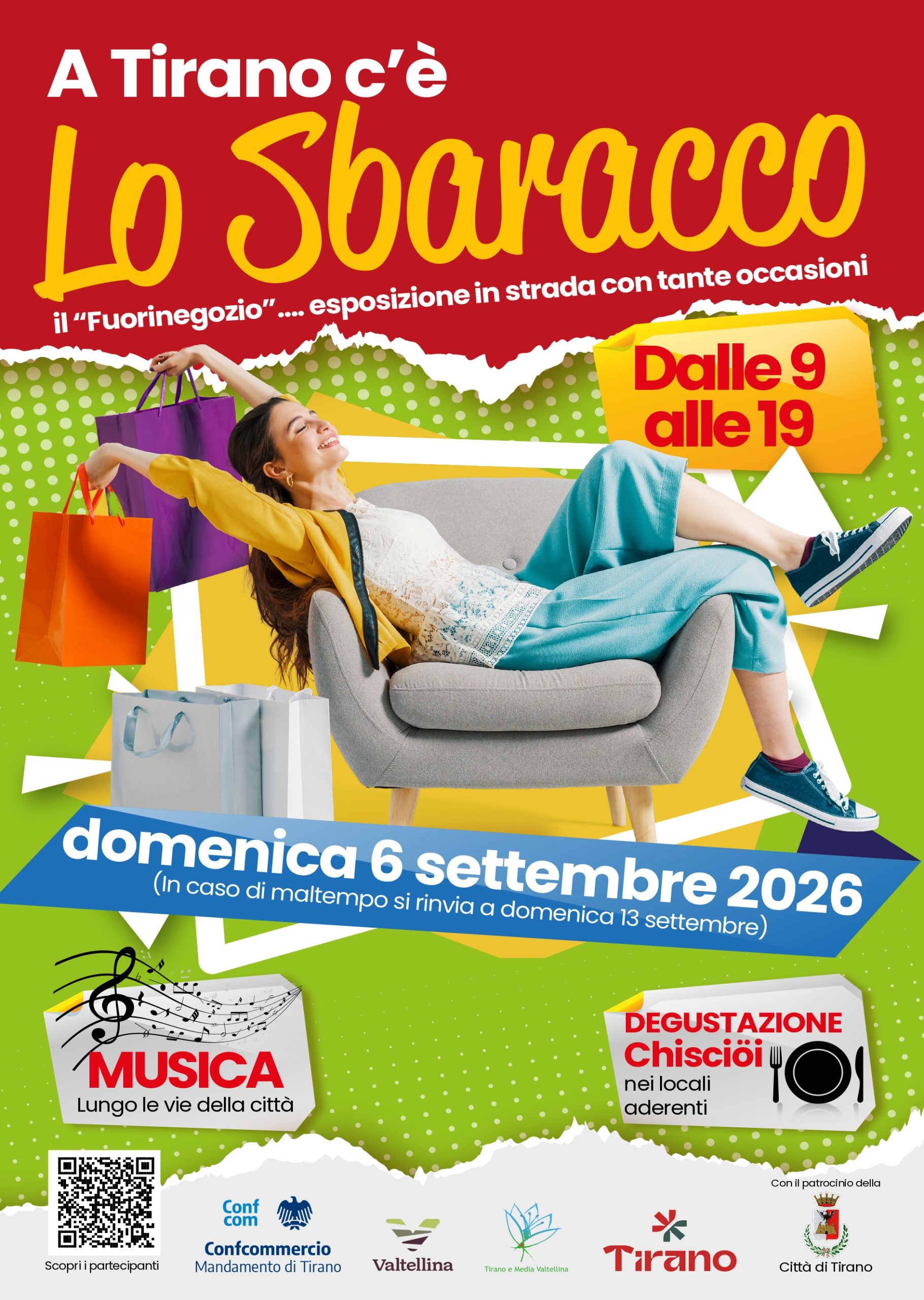 TIRANO, CON “LO SBARACCO” SHOPPING E SAPORI