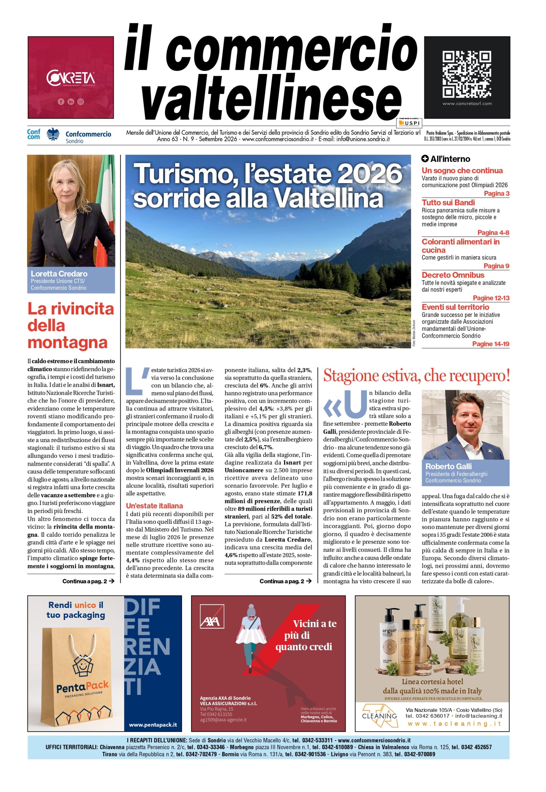 ECCO “IL COMMERCIO VALTELLINESE” DI SETTEMBRE 2026
